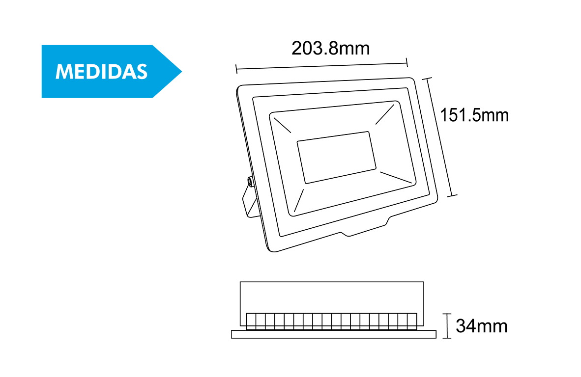 Refletor LED 50W - Imagem 6
