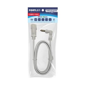 Cordão Prolongador – 1,5m – Branco – Tripolar