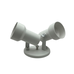 Spot Injetado Caneca – 2 Focos – Branco