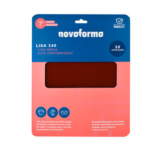 Lixa 240 - Pacote com 10 unidades