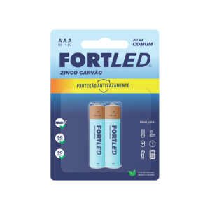 Pilha Zinco Carvão AAA