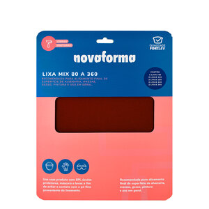 Lixa Mix 80 a 360 - Pacote com 10 unidades